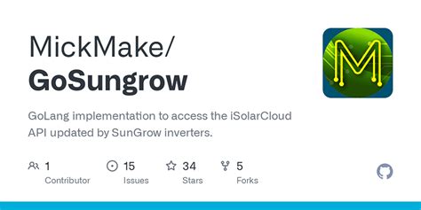 gosungrow|Releases MickMake/GoSungrow